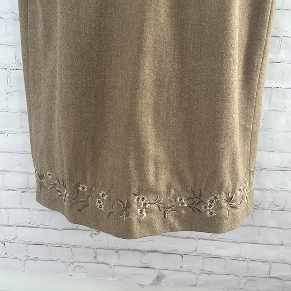 Liz Claiborne Collection woolmark blend sleeveless shift midi dress size 16 - Picture 3 of 13